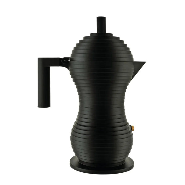 Alessi — Pulcina MDL02/6 MDL02/6 BB | Caffettiera in alluminio nero 6 — Alessi