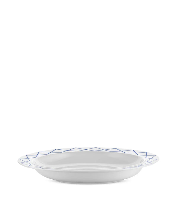 Alessi — ES22/22 ES22/22 38 | Piatto ovale Sottsass La Bella Tavola — Alessi