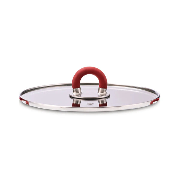 Alessi — STEN ABGMP3633R | Coperchio in vetro con pomolo rosso Iacchet — Alessi