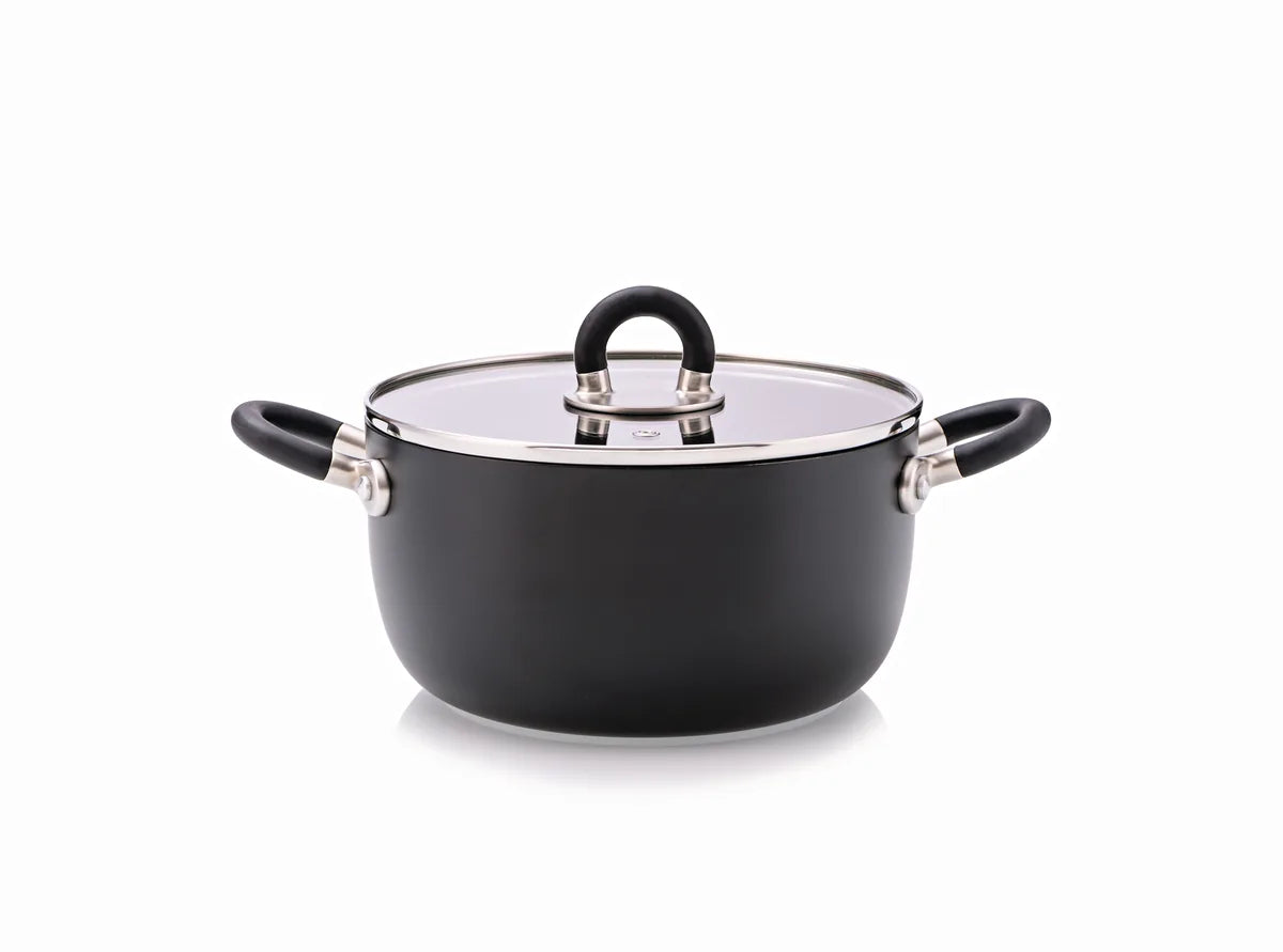 Alessi — STEN ABGMP3625B | Casseruola in alluminio antiaderente Iacche — design italiano Alessi