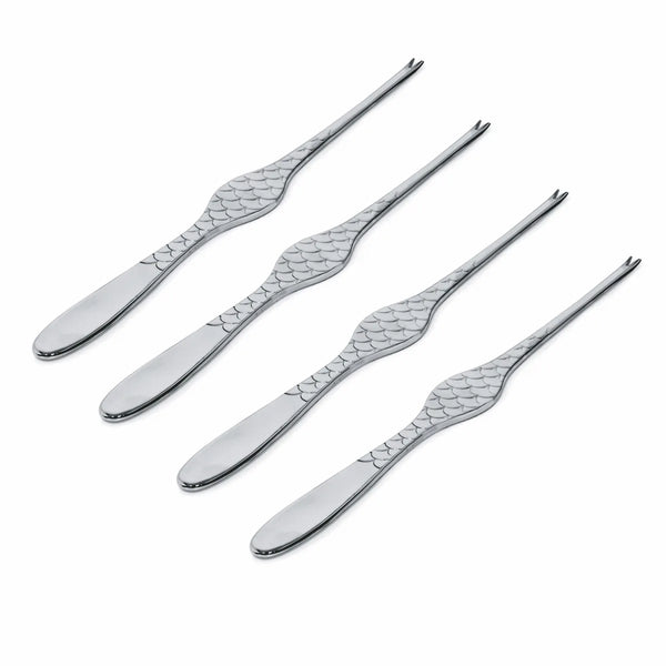 Alessi — Colombina Fish FM23/43S4 | Forchettine da crostacei 18/10, se — Alessi