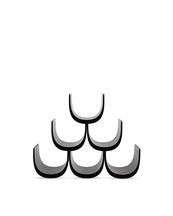 Alessi — Noè GIA13 B | Portabottiglie modulare in resina nera — Alessi