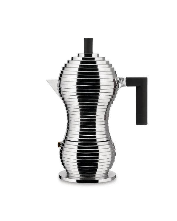 Alessi — Pulcina MDL02/6 B | Caffettiera espresso in alluminio 6 tazze — Alessi