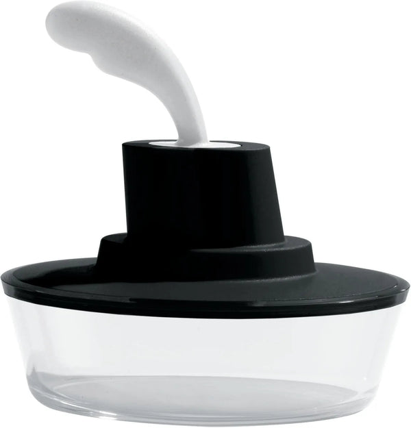 Alessi — Ship Shape ASG13 B | Contenitore da tavola in resina nera — Alessi