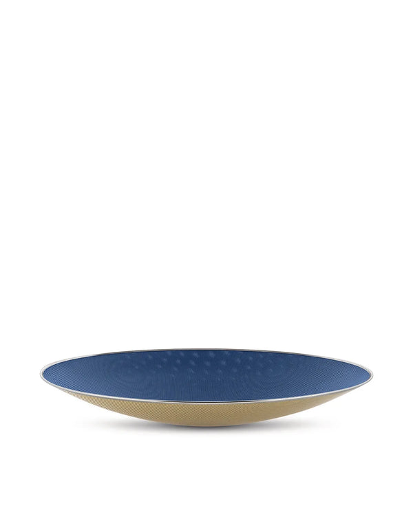 Alessi — Cohncave SC01/49 | Centrotavola traforato blu e avorio — Alessi