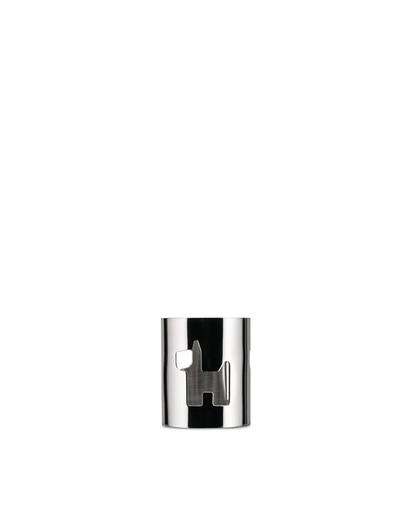 Alessi — Girotondo AKK10 D | Portatovagliolo traforato acciaio inox — Alessi