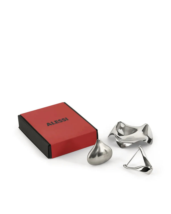 Alessi — & Kitchen KITCHSET | Set Cucina Trio in Acciaio 18/10 — Alessi