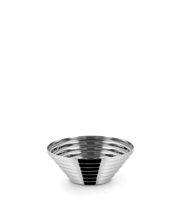 Alessi — Maya 7320/20 | Cestino rotondo in acciaio inox lucido — Alessi