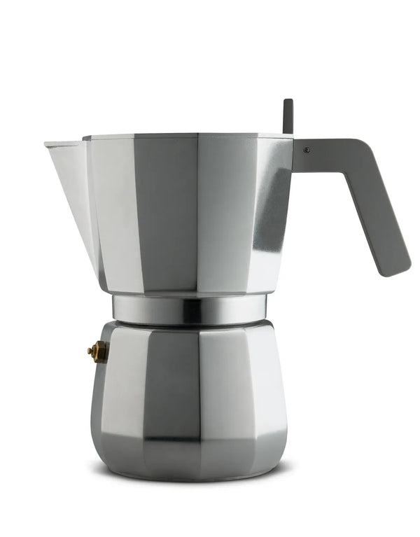 Alessi — DC06/9 FM | Moka 9 tazze Chipperfield in alluminio — Alessi