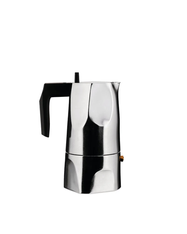 Alessi — Ossidiana MT18/3 | Caffettiera espresso in alluminio fuso — Alessi