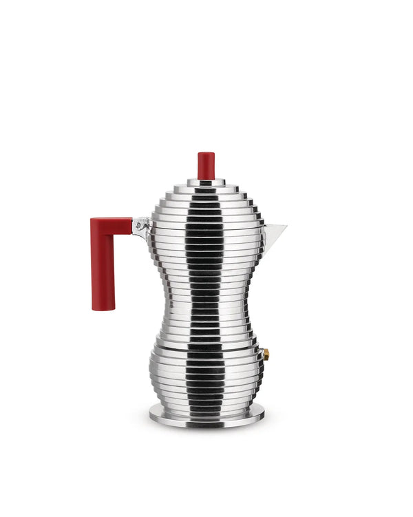 Alessi — Pulcina MDL02/3 MDL02/3RFM | Caffettiera espresso in allumini — Alessi