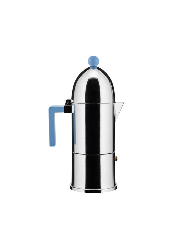 Alessi — La Cupola 9095/6AZFM | Caffettiera espresso Aldo Rossi azzurr — Alessi