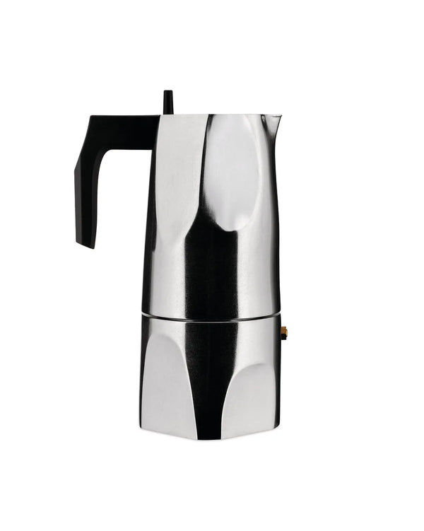 Alessi — Ossidiana MT18/6 | Caffettiera espresso in alluminio fuso — Alessi