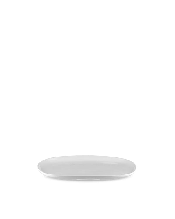Alessi — Itsumo NF07/22 25 | Piatto ovale in porcellana bianca — Alessi