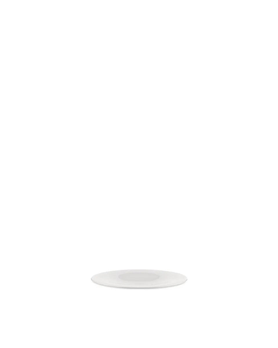 Alessi — KU TI05/77 | Sottotazza da caffè in porcellana bianca — design italiano Alessi