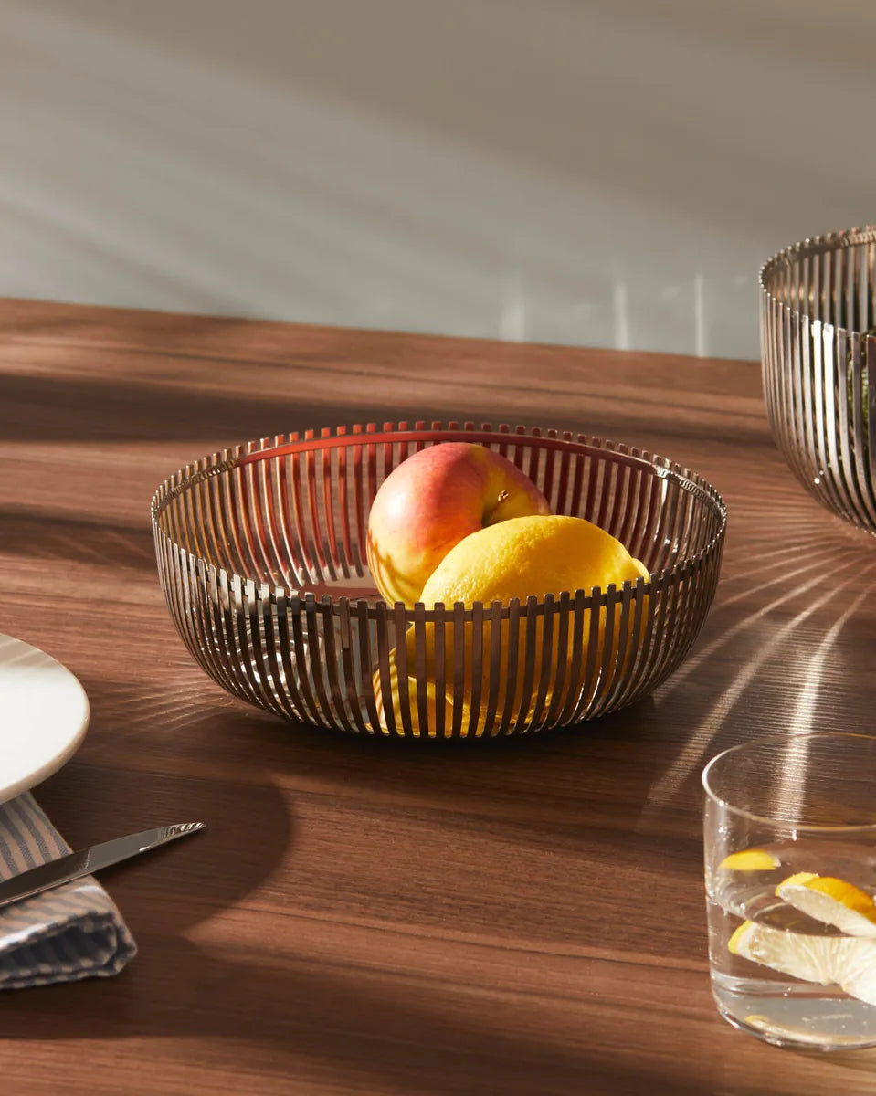 Alessi — PCH02/15 | Cestino tondo in acciaio inox Charpin — vista principale