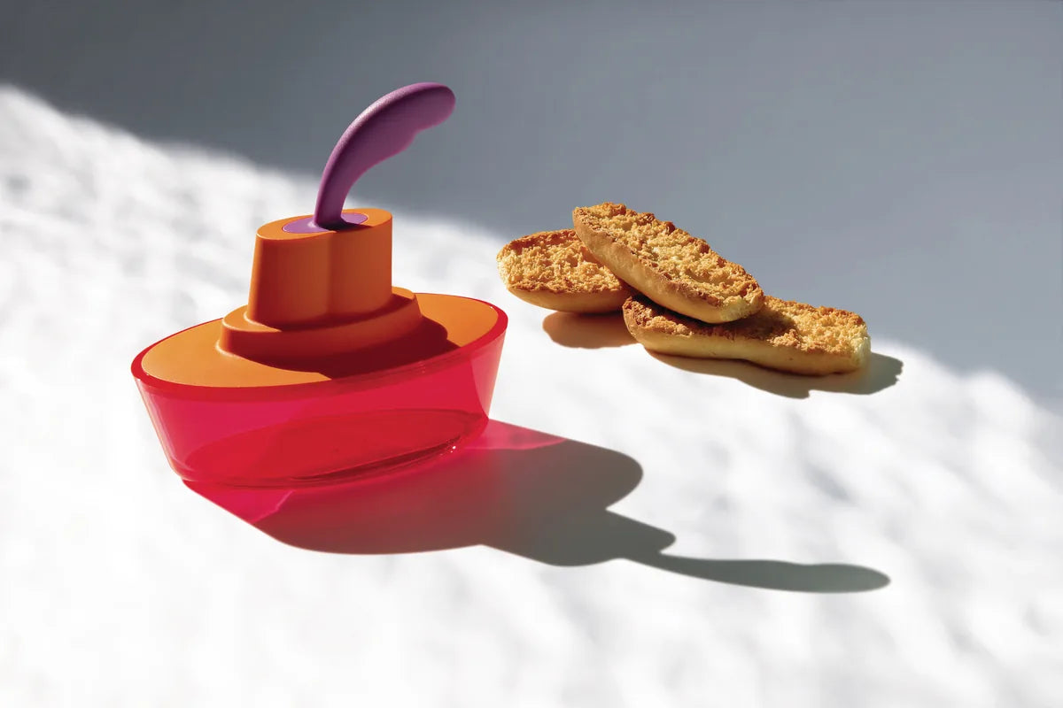 Alessi — Ship Shape ASG13 B | Contenitore da tavola in resina nera — dettaglio