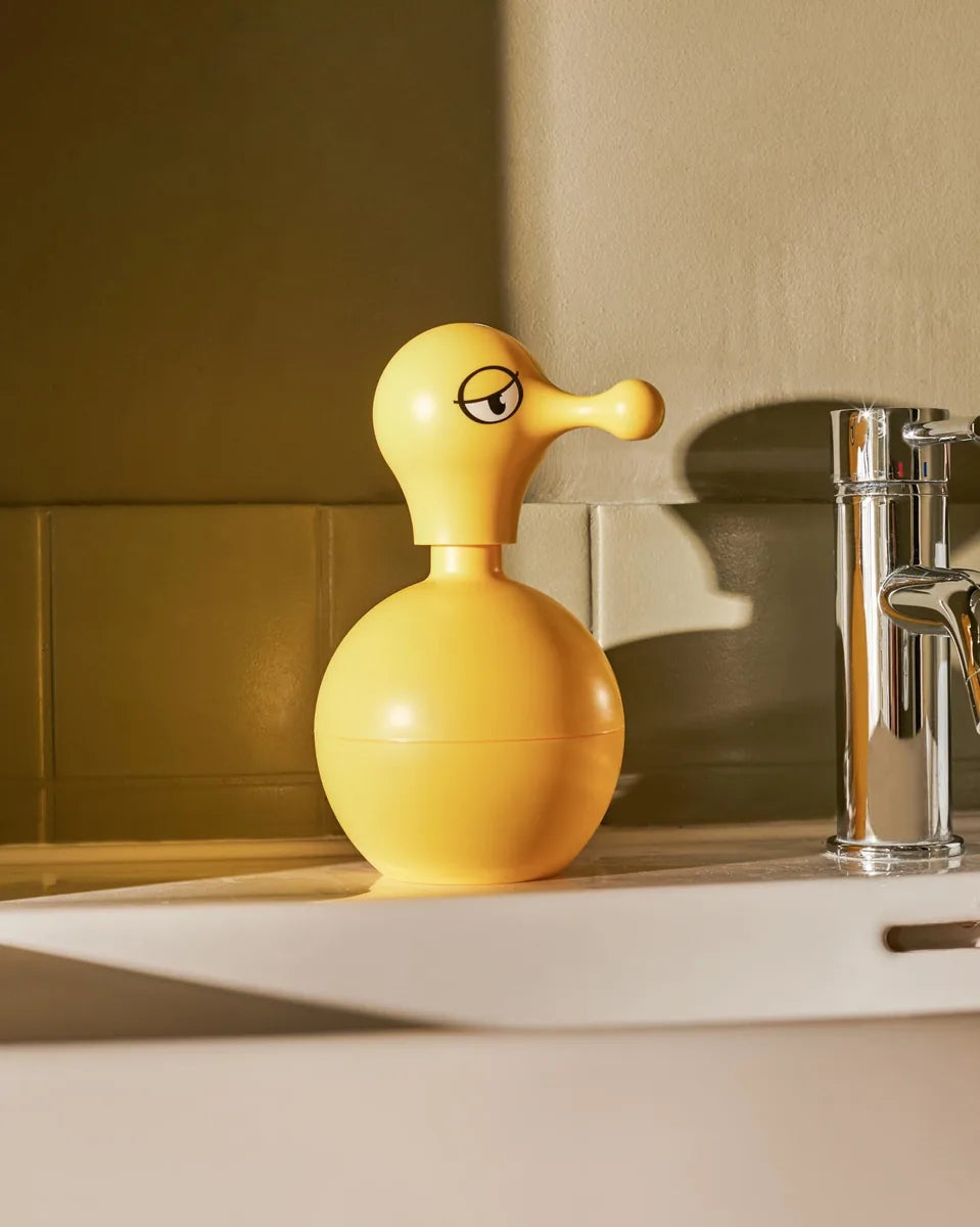 Alessi — Mr. Cold AMGI01 Y | Dosatore sapone in resina giallo Giacon — dettaglio