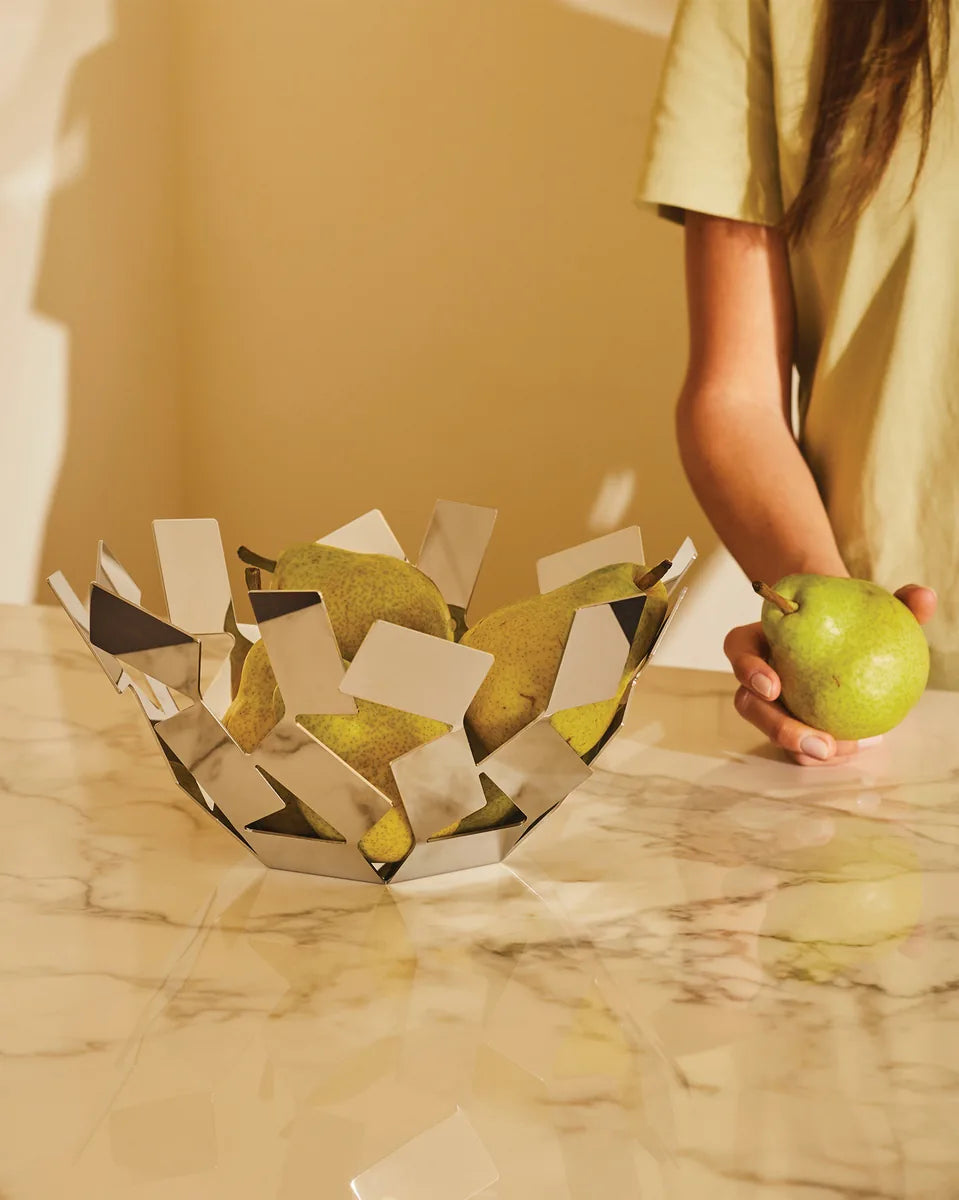 Alessi — La Stanza dello Scirocco MT02 W | Fruttiera bianca Trimarchi — dettaglio