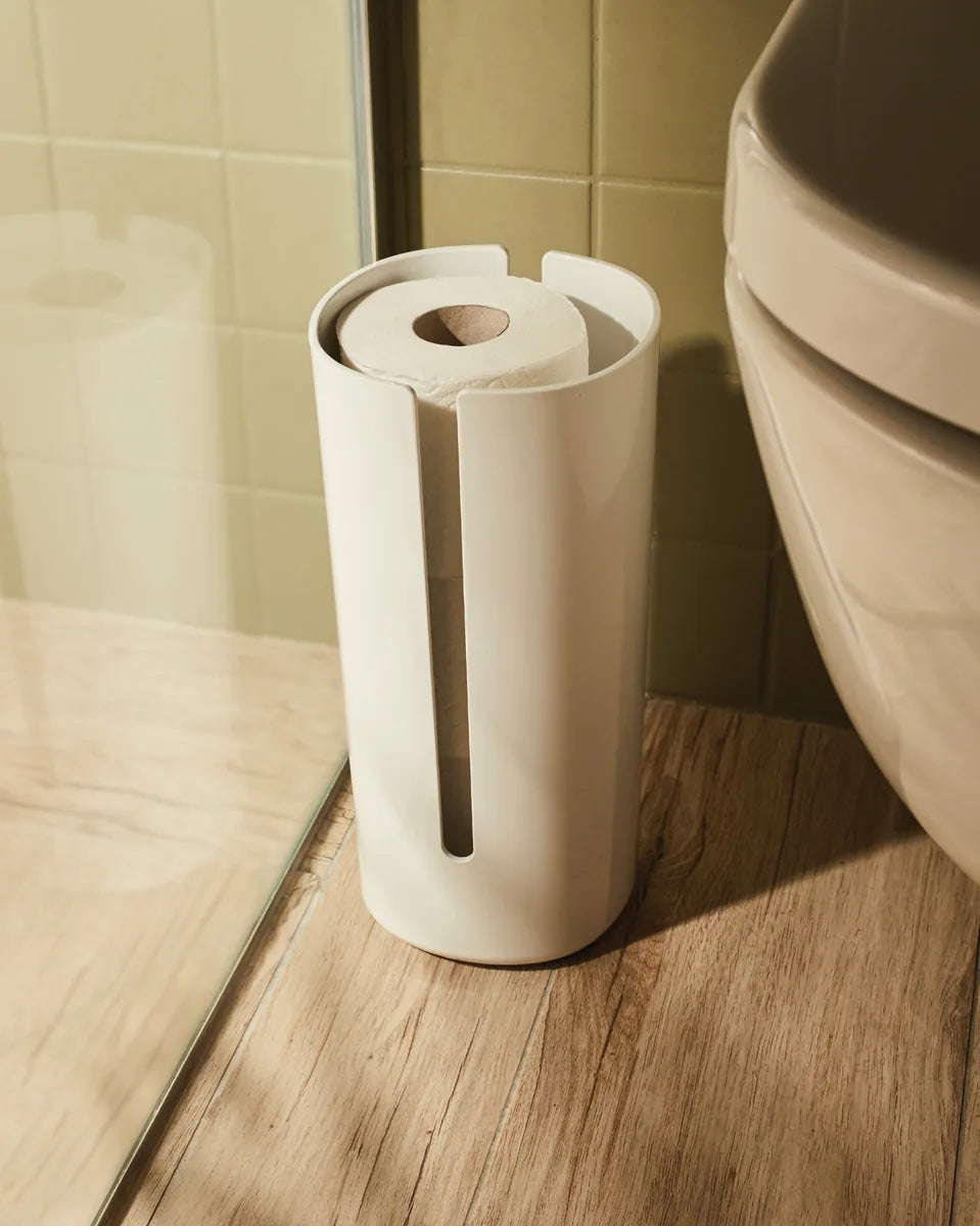 Alessi — Birillo PL18 W | Portarotolo in PMMA bianco Lissoni — dettaglio