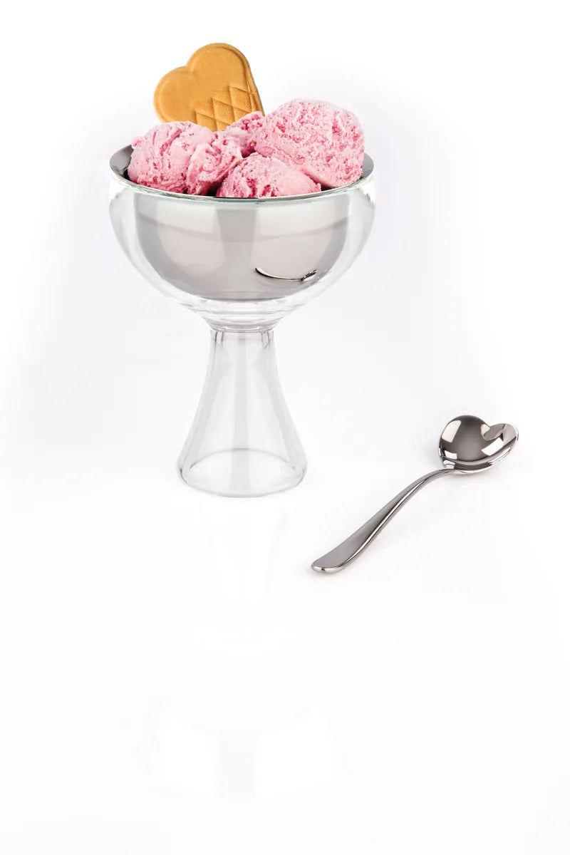 Alessi — Big Love AMMI01S I | Coppa gelato acciaio e resina, Miriam Mi — ambientazione