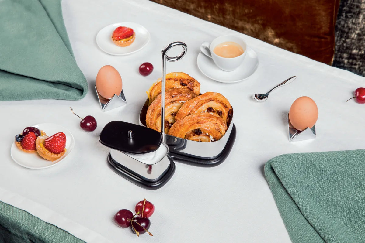 Alessi — Bibo VS07 1 | Set tè e caffè in acciaio inox Sommella — ambientazione