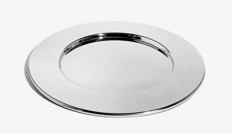Alessi — SG43 | Sottopiatto in acciaio inox 18/10 lucido — vista laterale
