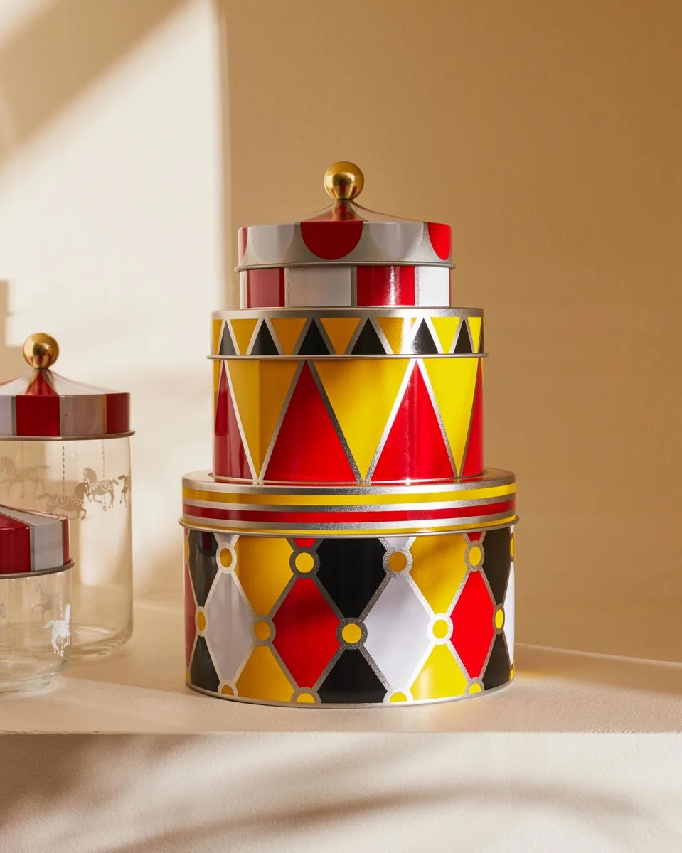 Alessi — Circus MW31S3 | Set tre scatole in banda stagnata Wanders