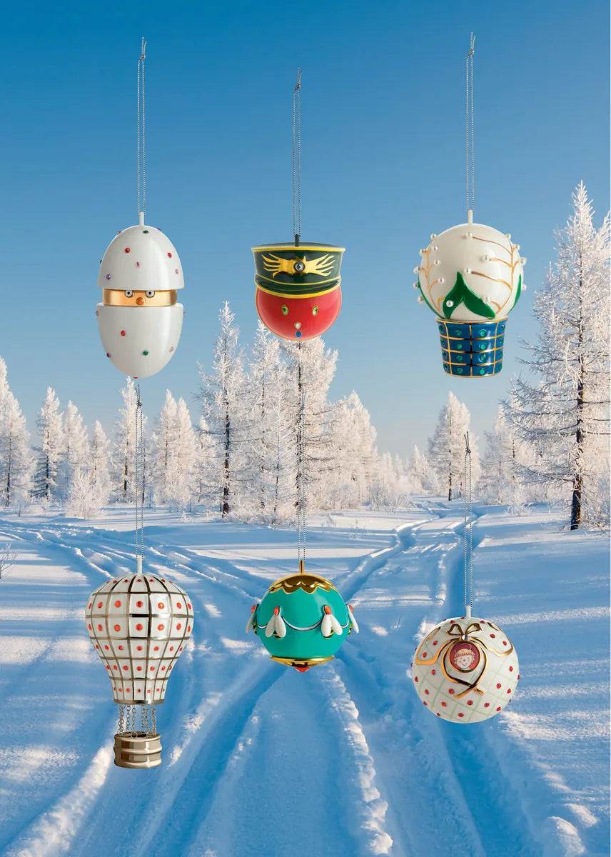 Alessi — Re Coccinello MJ16 8 | Decorazione natalizia in porcellana — vista laterale