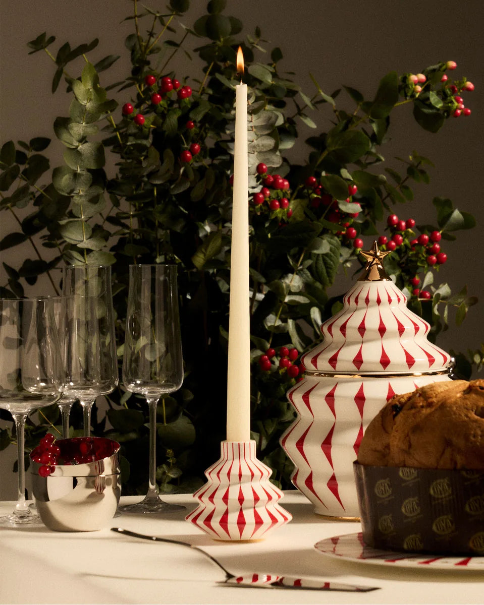 Alessi — Delight NZ07 | Candeliere in porcellana decorata a mano
