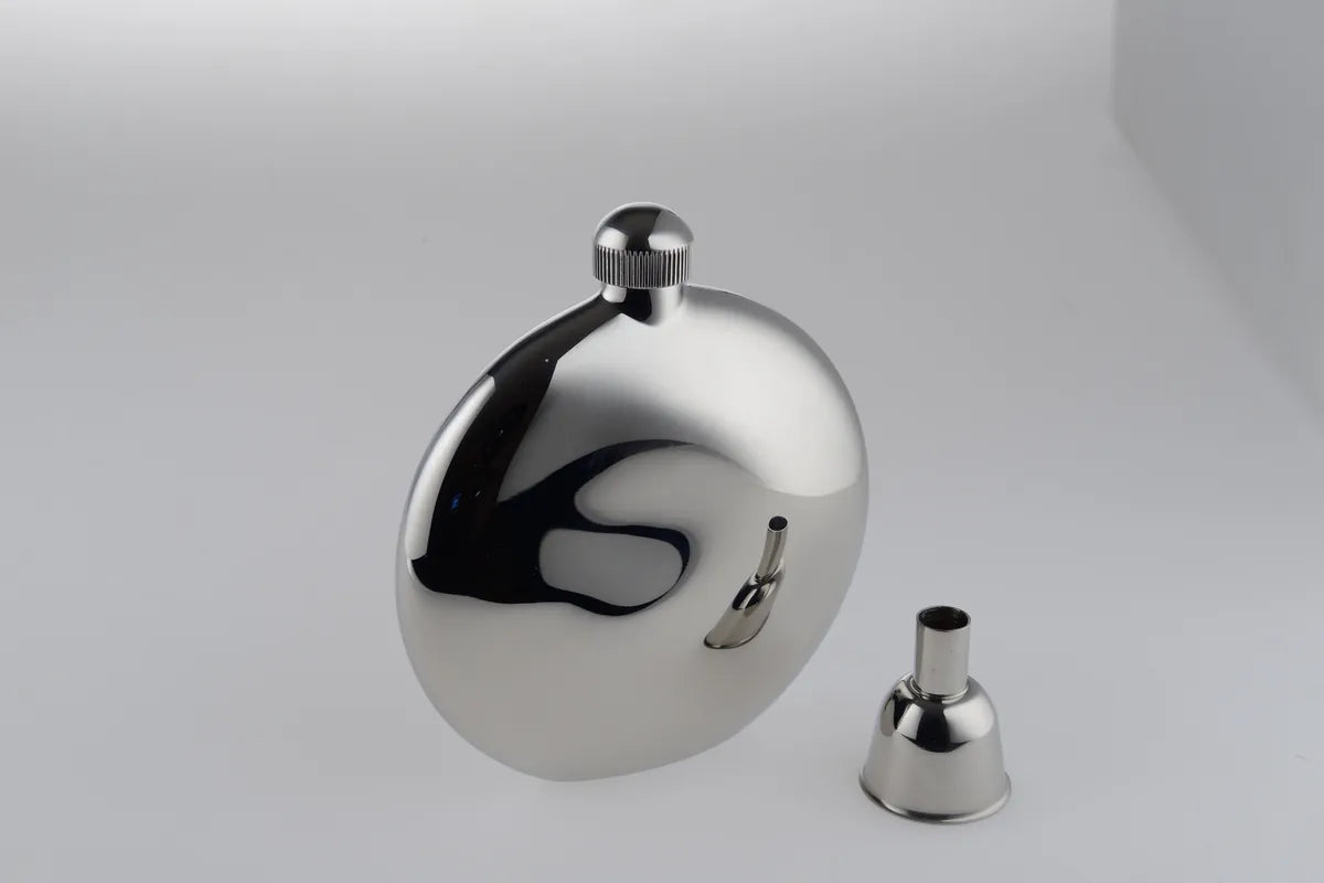 Alessi — Shot PG03 | Fiaschetta tascabile in acciaio inox — vista laterale