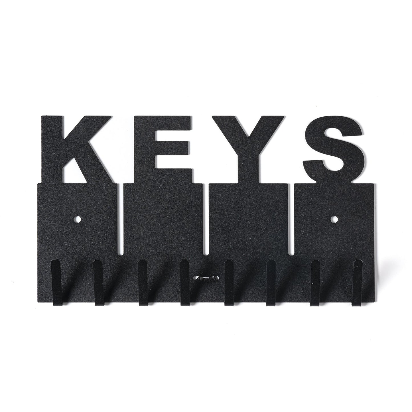 Arti & Mestieri portachiavi da parete Keys colore nero in ferro lavorato artigianalmente 29x16 cm