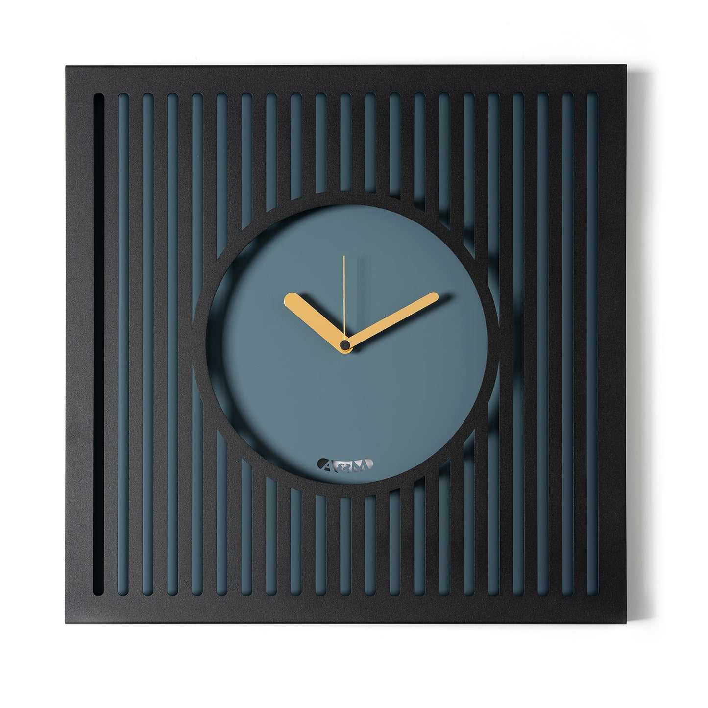 Arti & Mestieri orologio da parete Tiffany Grande nero petrolio in ferro lavorato artigianalmente