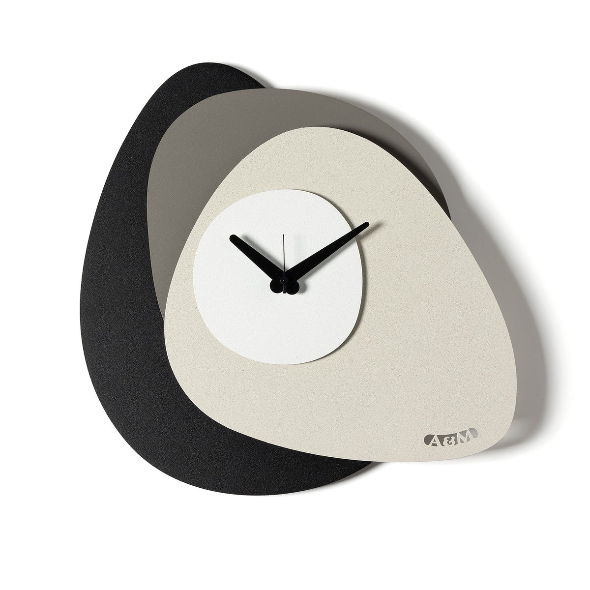 Arti & Mestieri Orologio Grease nero fango avorio bianco marmo ferro lavorato artigianalmente