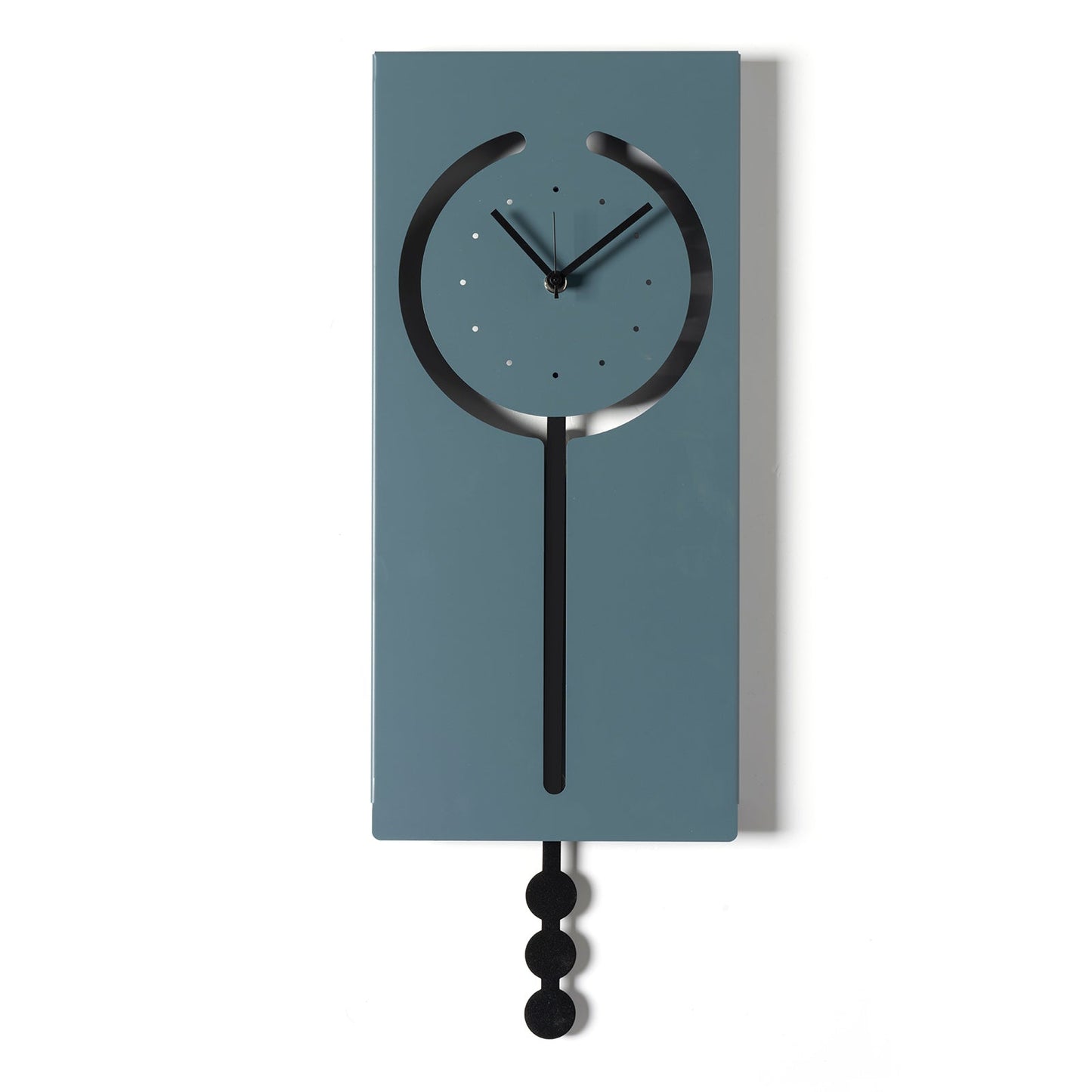 Arti & Mestieri orologio a pendolo Omega colore petrolio e nero in ferro lavorato artigianalmente