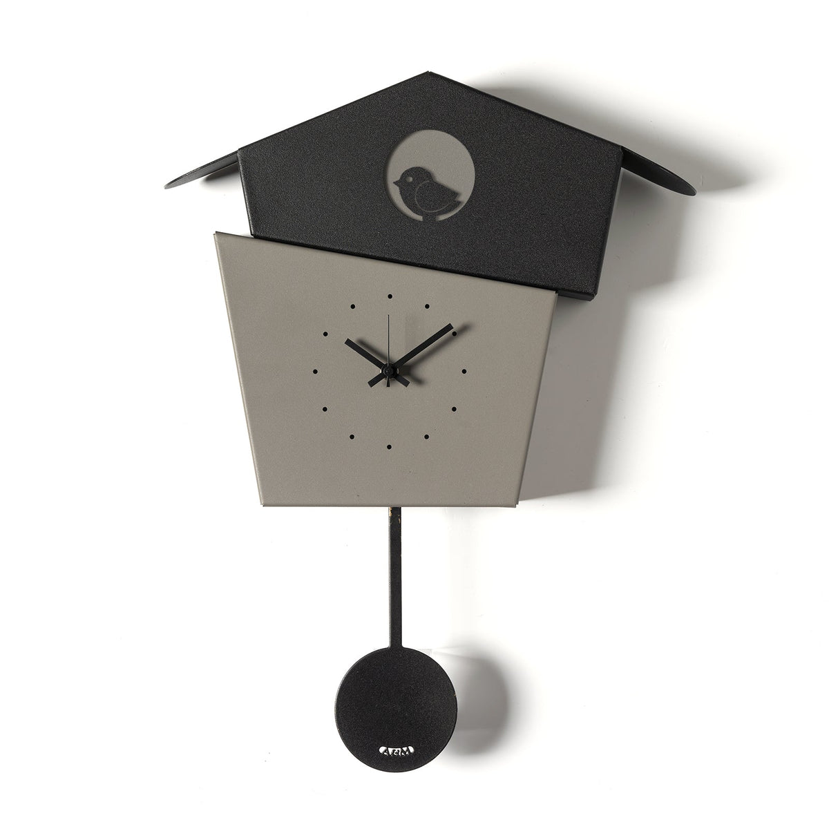 Arti & Mestieri orologio da parete Picchiarello nero fango ferro lavorato artigianalmente