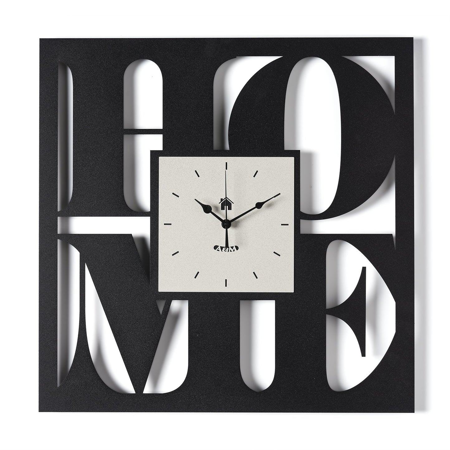 Arti & Mestieri Orologio da parete di design Home Nero/avorio