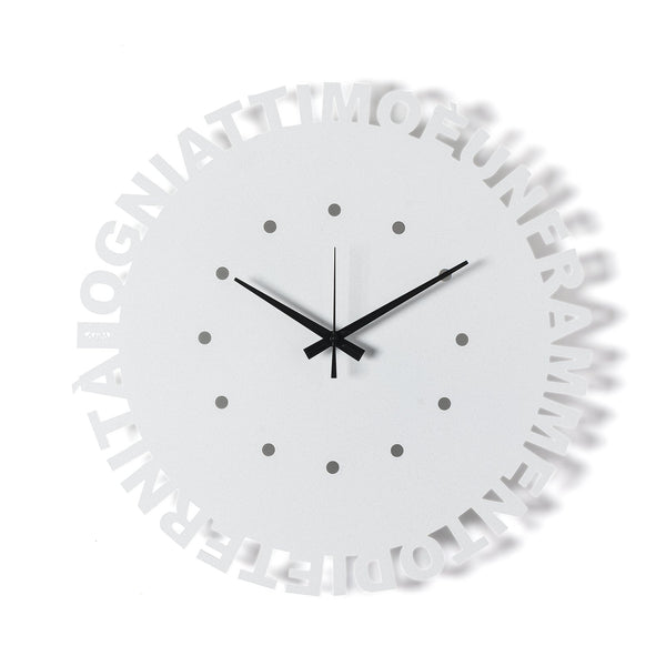 Arti & Mestieri - Orologio da parete minimal Wordshow — Arti & Mestieri