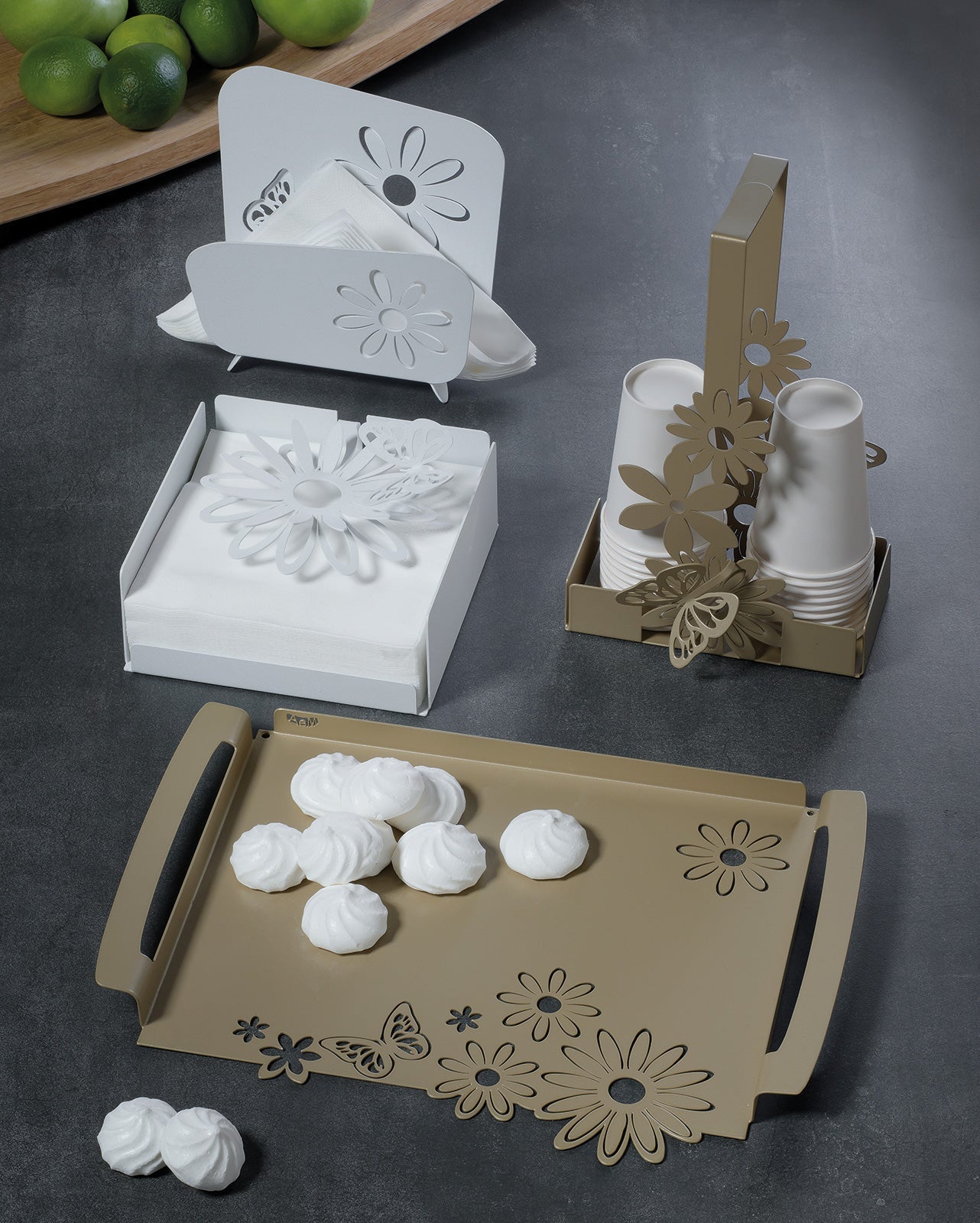 Arti & Mestieri - Porta Bicchieri Margherite