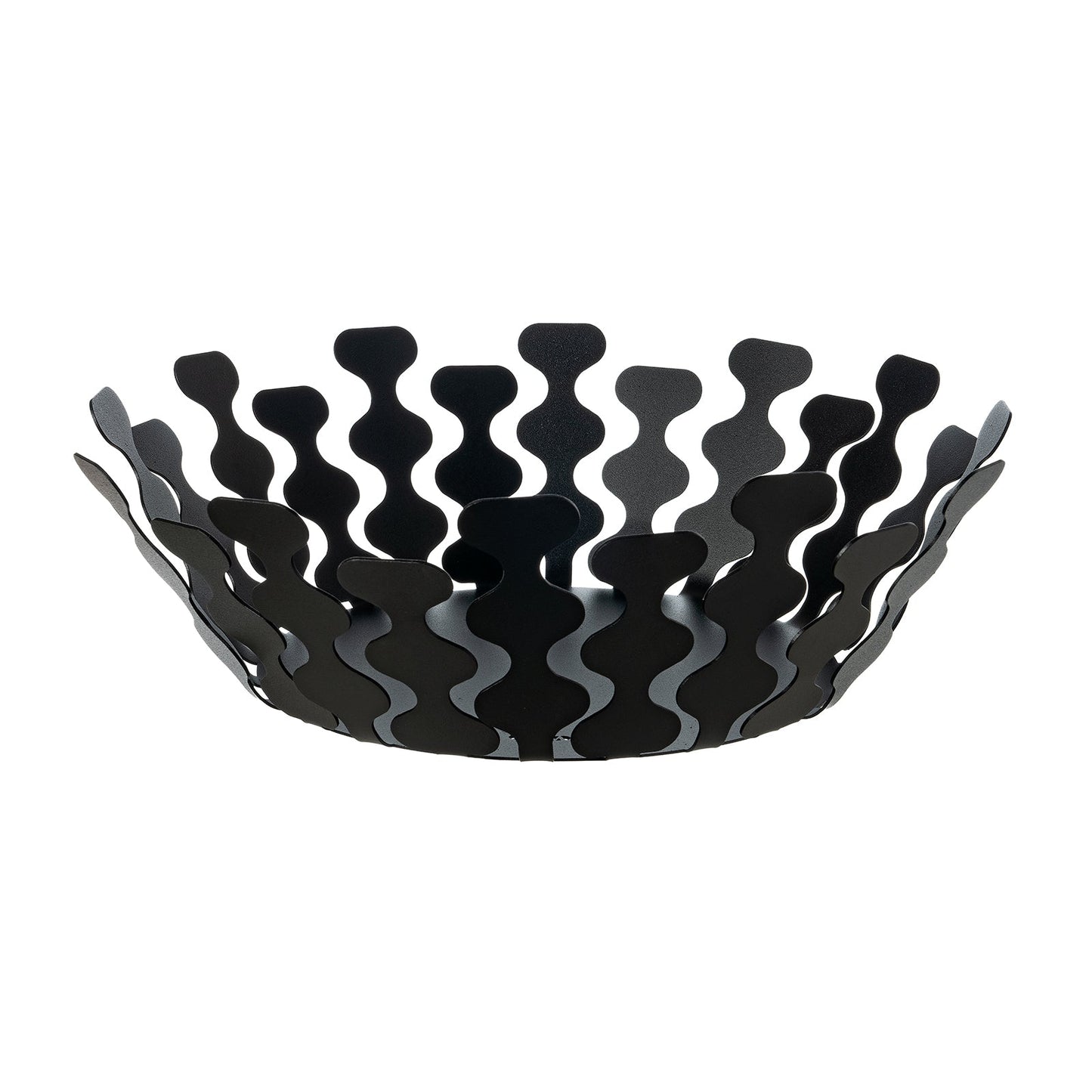 Arti & Mestieri centrotavola Nori piccolo nero in ferro lavorato artigianalmente ∅ 32 x h 12,5 cm