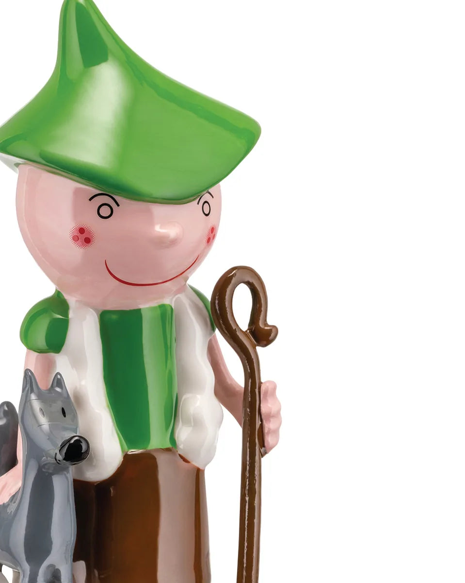 Alessi — AGJ01 6 | Pastorello in porcellana dipinta a mano