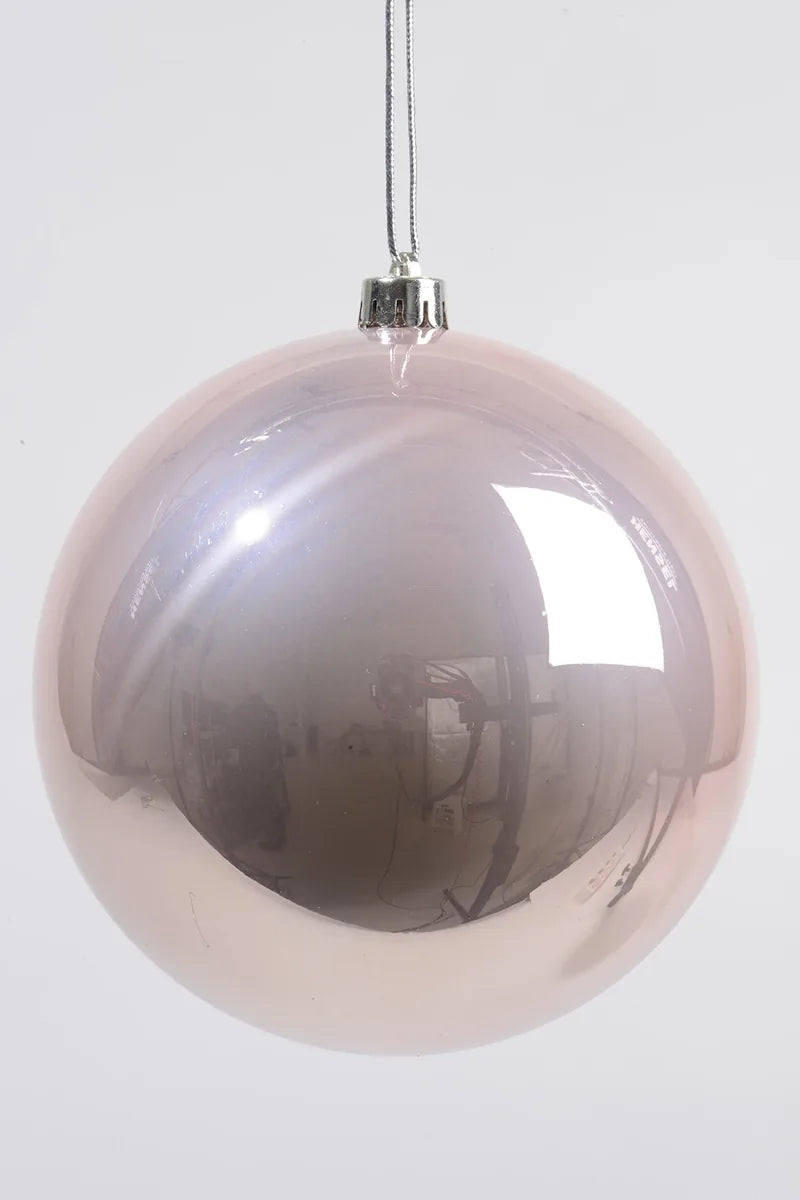 Deco 79 Set 2 Palline Rosa Fard 200mm infrangibili decorazioni natalizie