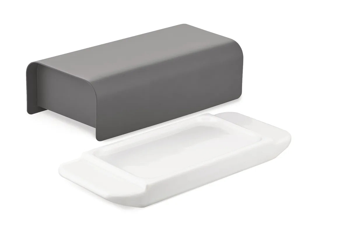 Alessi — Mattina BG04 BG04 DG | Burriera in porcellana grigio scuro