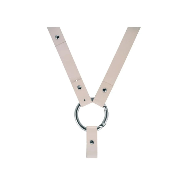 Alessi — Buckle AL9000C W | Orologio da polso collare in pelle bianca — Alessi