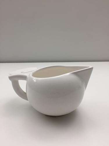 Pot à lait en porcelaine blanche 13x9xh7 cm