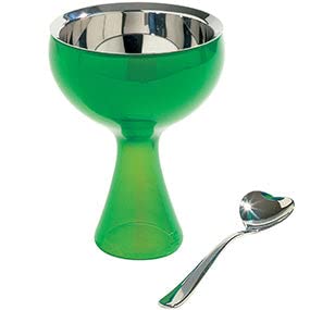Alessi - Set Coppa Gelato e Cucchiaino "Big Love" in Acciaio Inox