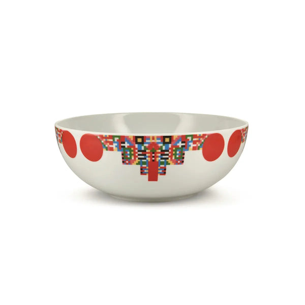 Alessi — Holyhedrics ESA11 | Ciotola natalizia in porcellana decorata — Alessi