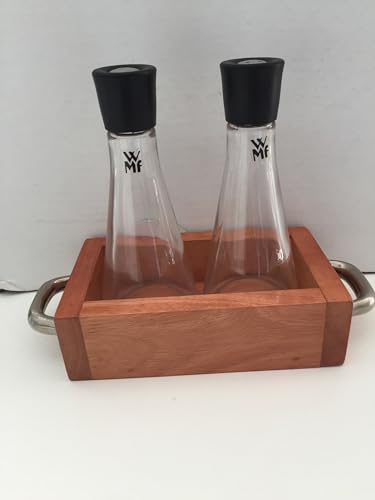 ENSEMBLE SEL ET POIVRE générique avec récipient en bois