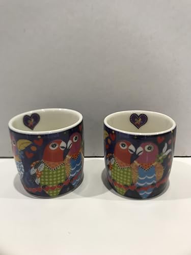 Maxwell & Williams - Set of 2 Coffee Mugs "Love Hearts Rainbow Girls"