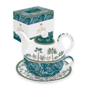 Easy Life - Tea for One/Egoiste in Porcellana, Linea Atmosphere Jungle